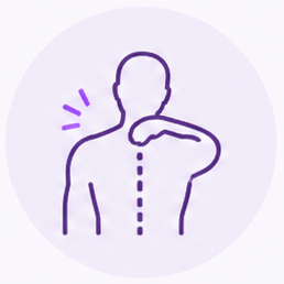 Icon bar with features of a product on a white background